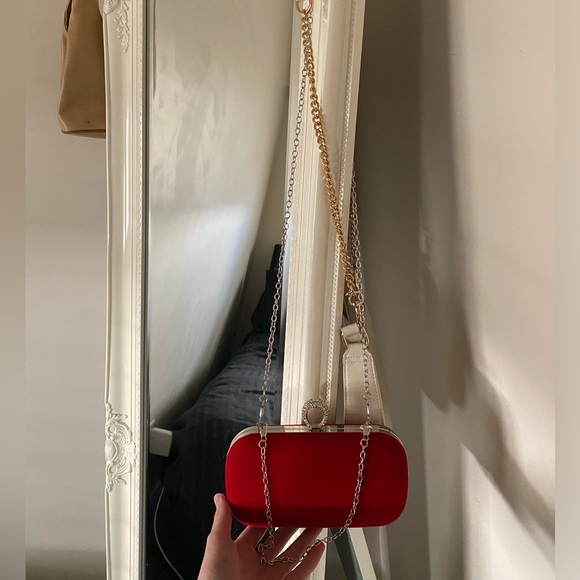 Vintage Velvet Clutch/ handbag/shoulder bag - Picture 3 of 5